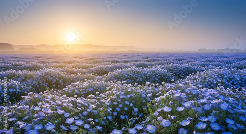 Azure Dawn's Embrace AI Generated