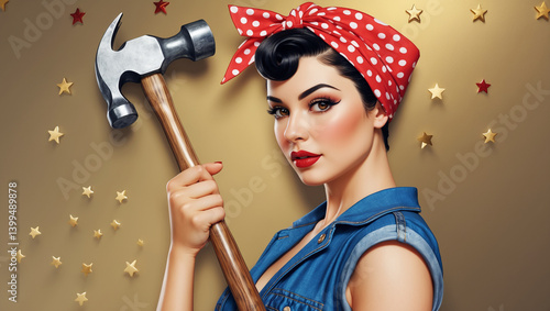 Rosie the Riveter Inspired Labor Day Poster