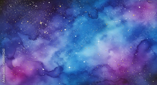 Cosmic Watercolor Dreams AI Generated