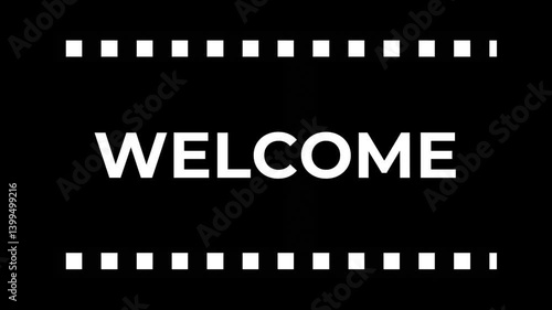 The words Welcome to My Chanel with animation and neon nuances, can be used for video openings