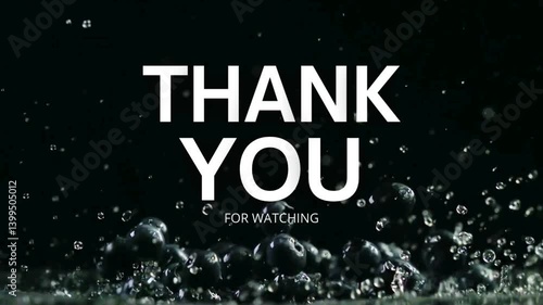 Thanks for Watching. Glitch Text Animation Effect on Old Interference Screen. 4K Video