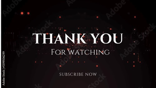 Thanks for Watching. Glitch Text Animation Effect on Old Interference Screen. 4K Video