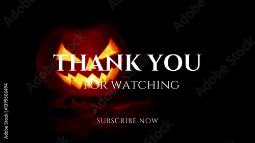 Thanks for Watching. Glitch Text Animation Effect on Old Interference Screen. 4K Video