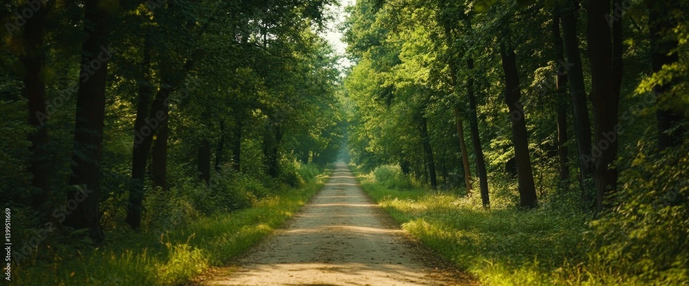 Obraz premium Sunlit Forest Path (3)