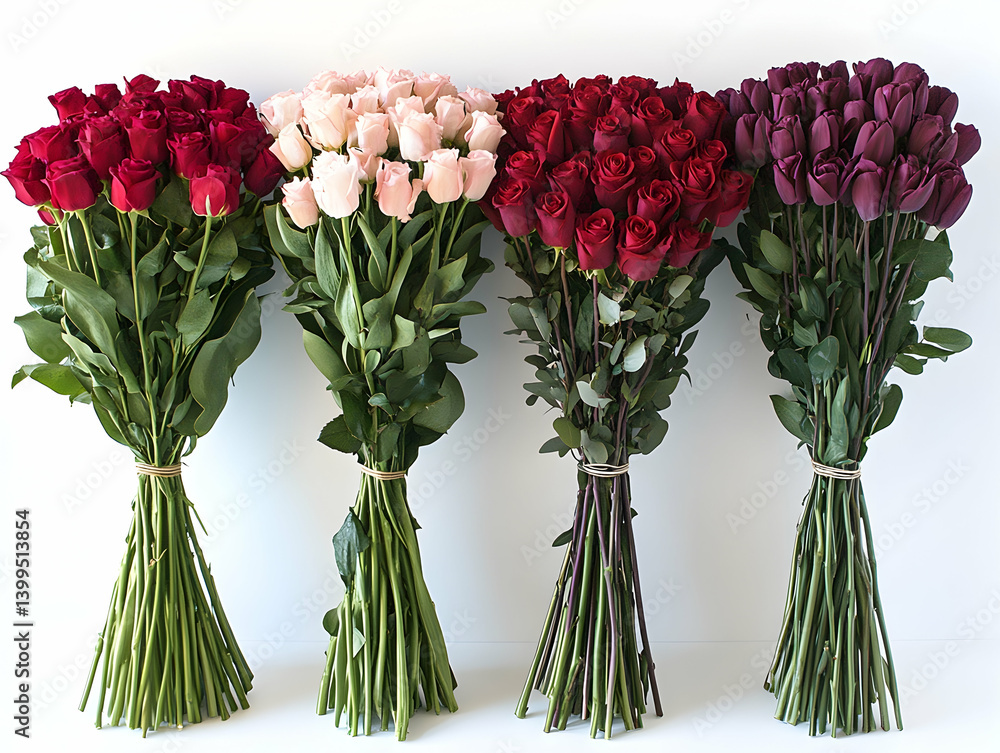 Obraz premium Colorful rose bouquets (1)