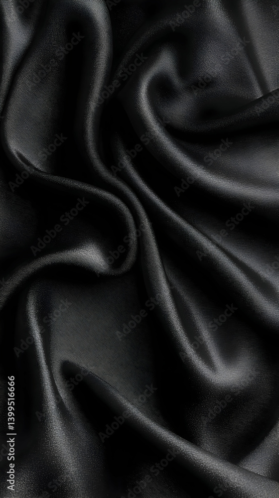 Dark Draped Silk Fabric Texture Dark Draped Silk Fabric Texture