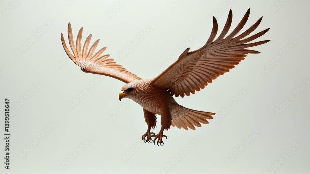 Obraz premium Eagles spread their wings and soar in the sky