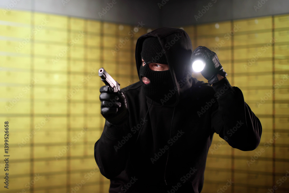 Vault Bank Robbery By Thief