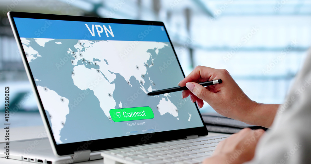 Protecting Your Information: Woman Ensures Online Privacy