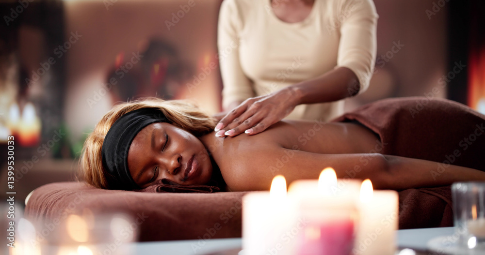 Relaxing massage therapy at luxurious spa