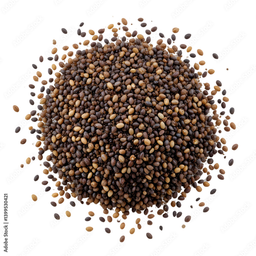coriander seeds isolated on white background coriander seeds isolated on white background