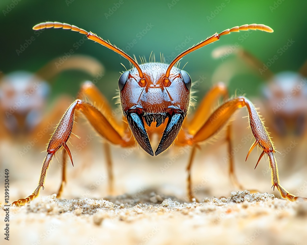 Macro Ant Close-up Ground Macro Ant Close-up Ground