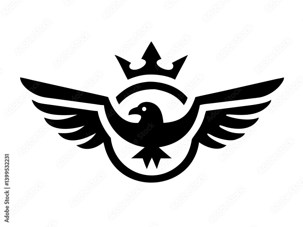 Obraz premium Flying bird logo Royalty