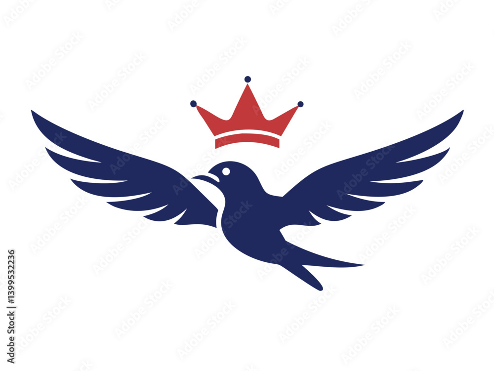 Obraz premium Flying bird logo Royalty