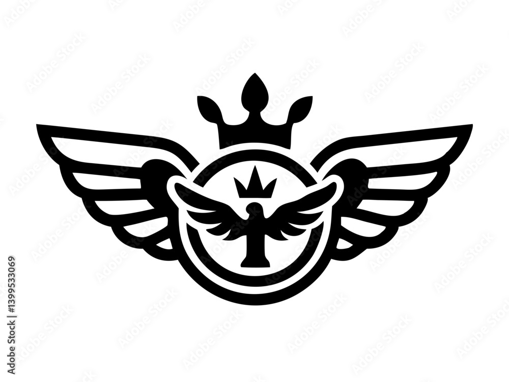 Obraz premium Flying bird logo Royalty