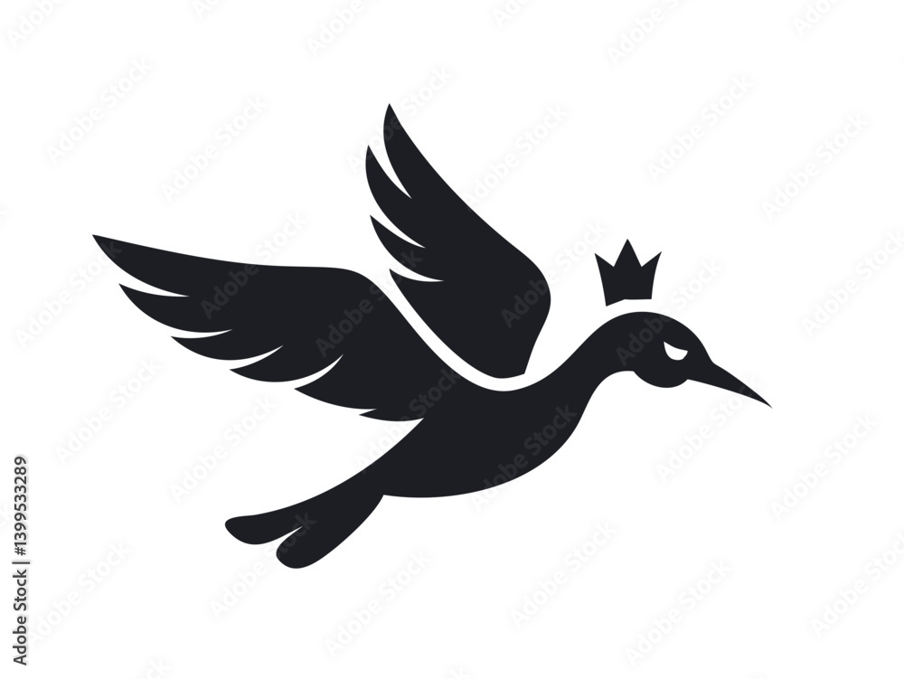 Fototapeta premium Flying bird logo Royalty