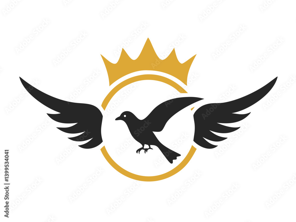 Obraz premium Flying bird logo Royalty