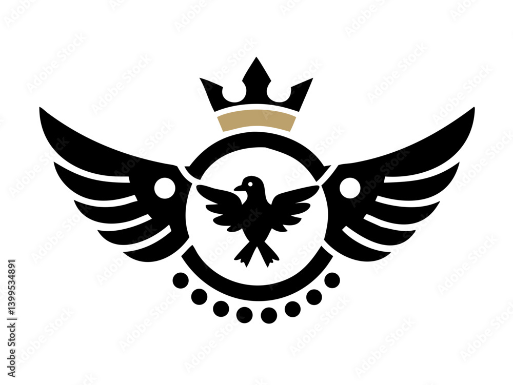 Obraz premium Flying bird logo Royalty