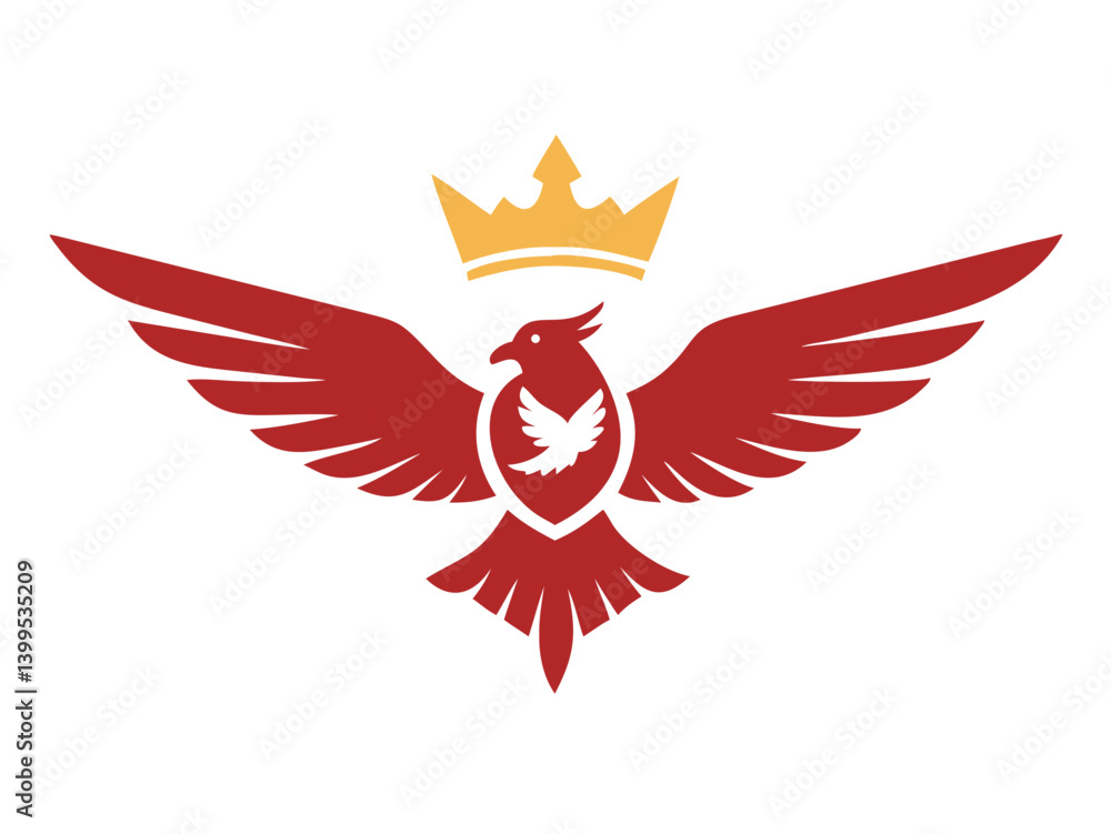 Obraz premium Flying bird logo Royalty
