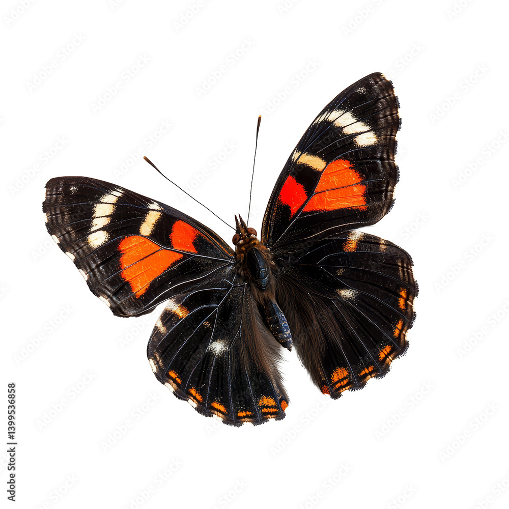 Vanessa atalanta butterfly perched elegantly on a transparent background showcasing colorful wings in detail, Vanessa atalanta butterfly, isolated on transparent background Vanessa atalanta butterfly perched elegantly on a transparent background showcasing colorful wings in detail, Vanessa atalanta butterfly, isolated on transparent background