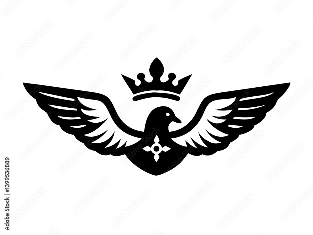 Obraz premium Flying bird logo Royalty