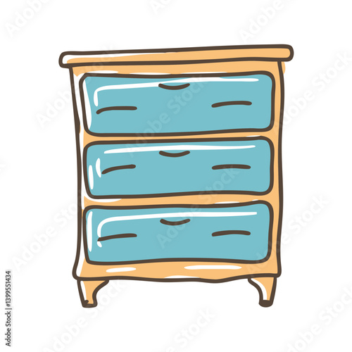 chest of drawers icon, chest of drawers vector illustration-simple illustration of chest of drawers, perfect for chest of drawers logos and icons