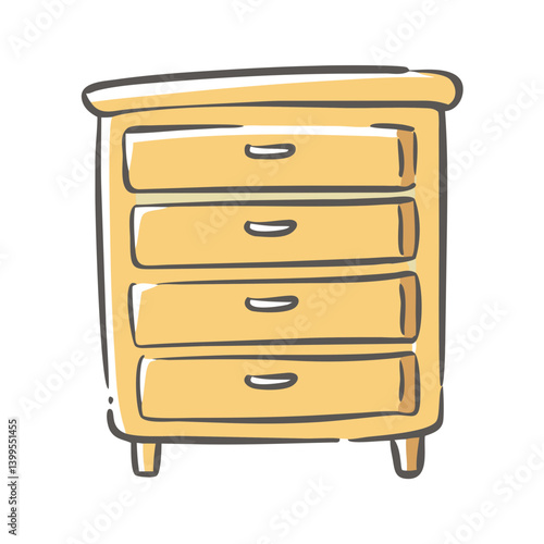 chest of drawers icon, chest of drawers vector illustration-simple illustration of chest of drawers, perfect for chest of drawers logos and icons