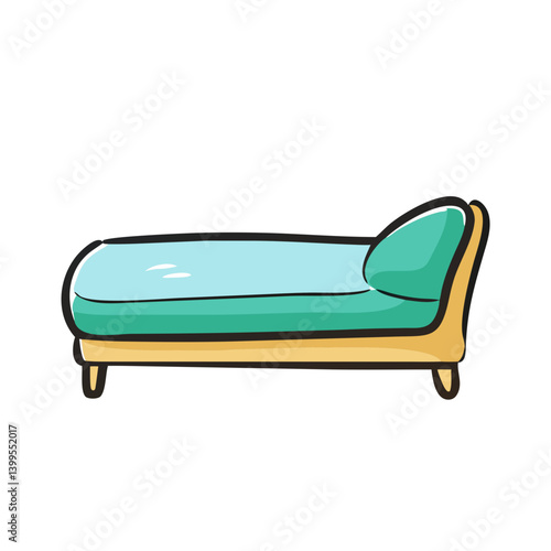 daybed icon, daybed vector illustration-simple illustration of daybed, perfect for daybed logos and icons