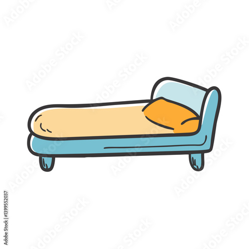 daybed icon, daybed vector illustration-simple illustration of daybed, perfect for daybed logos and icons