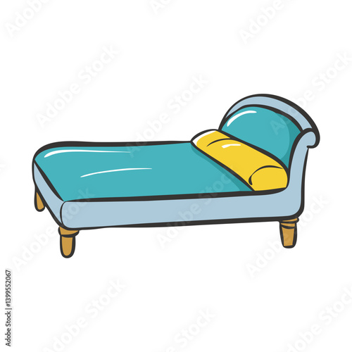 daybed icon, daybed vector illustration-simple illustration of daybed, perfect for daybed logos and icons