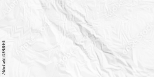 Abstract ragged parchment empty wrinkle cardboard empty blank ripped surface wrinkle old paper white crumple texture background.	
