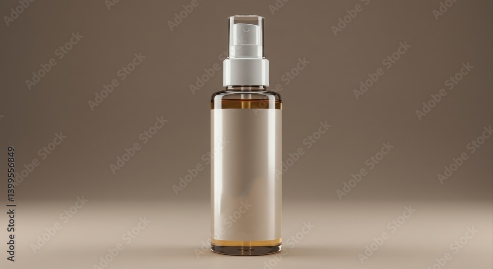 Empty spray bottle mockup ready for branding. Empty spray bottle mockup ready for branding.