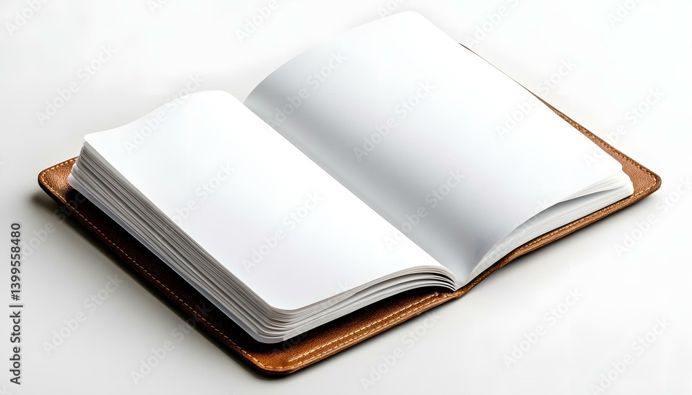 Open Blank Passport Mockup Open Blank Passport Mockup