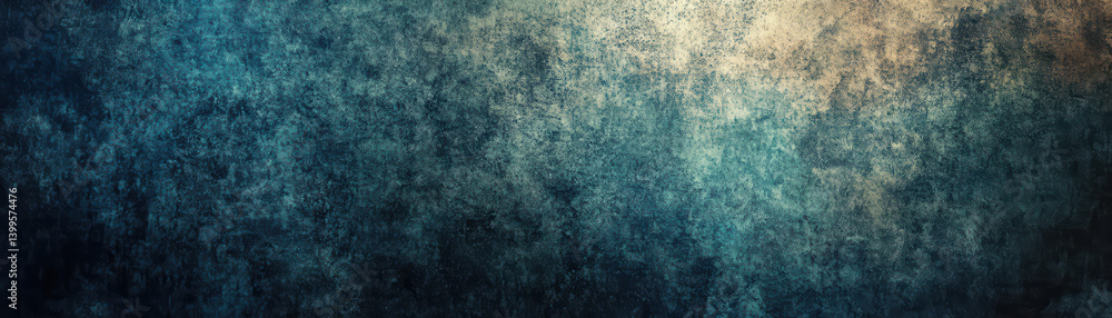 Fototapeta premium Abstract Deep Blue Texture: A captivating abstract backdrop featuring a mesmerizing blend of deep blue, teal, and golden hues. The textured surface evokes a sense of depth and mystery.