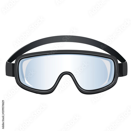 Vector Safety Goggles with Clear Lens, Black Frame, and Anti-Fog Technology for Industrial Protection