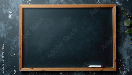 Rustic chalkboard tabletop, grey backdrop Back-to-school, Black Friday feel , chalkboard, cement, wall