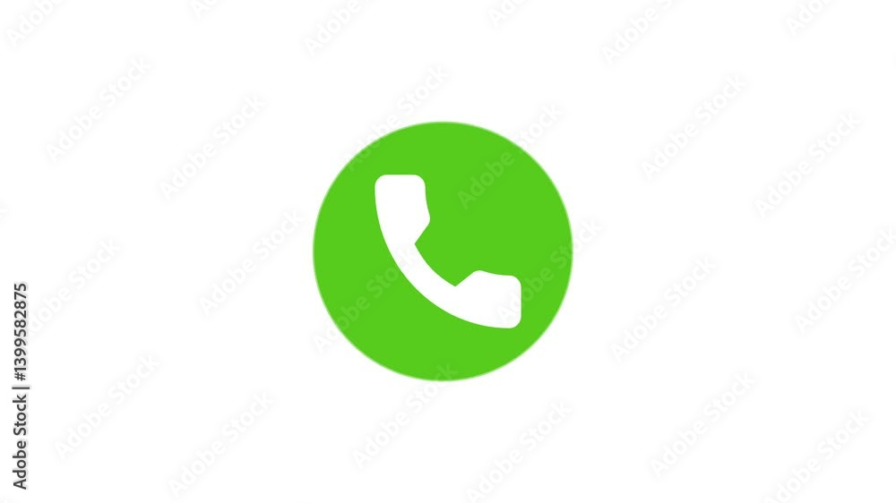 green telephone call with voice moving breath green telephone call with voice moving breath