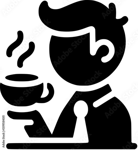 drinking cup of coffee Generative AI