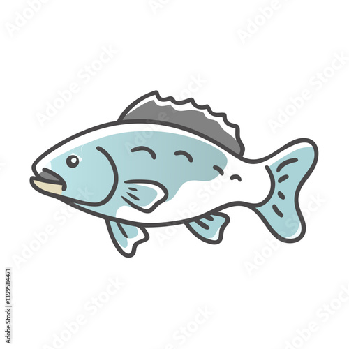 barramundi icon, barramundi vector illustration-simple illustration of barramundi, perfect for barramundi logos and icons