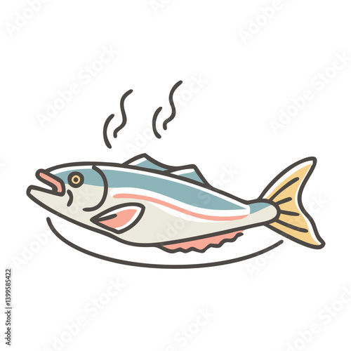 hake icon, hake vector illustration-simple illustration of hake, perfect for hake logos and icons