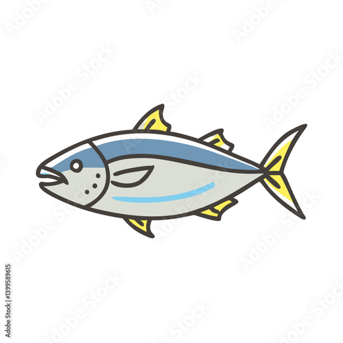albacore tuna icon, albacore tuna vector illustration-simple illustration of albacore tuna, perfect for albacore tuna logos and icons