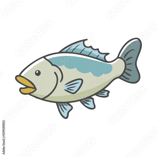 barramundi icon, barramundi vector illustration-simple illustration of barramundi, perfect for barramundi logos and icons