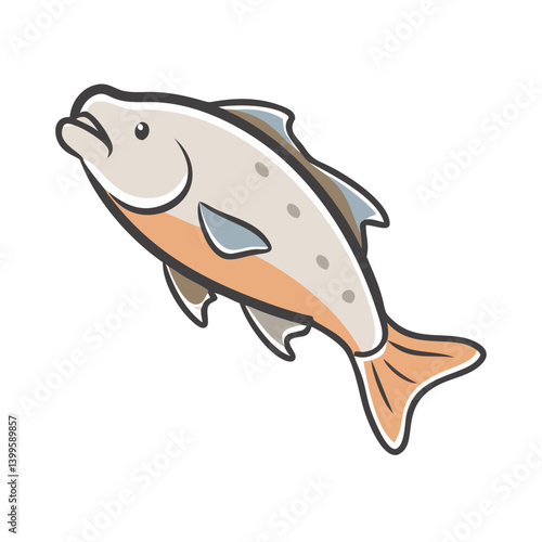 barramundi icon, barramundi vector illustration-simple illustration of barramundi, perfect for barramundi logos and icons