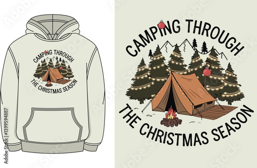 Christmas Camping T Shirt 