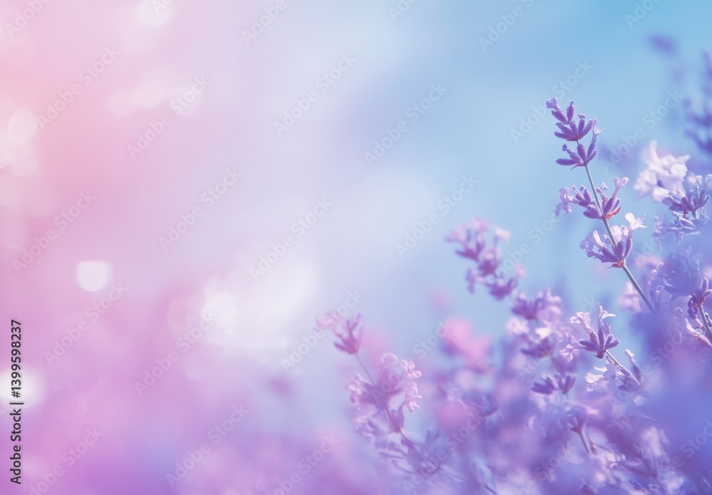 Naklejka premium lavender flowers background