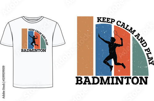 Badminton T Shirt Design