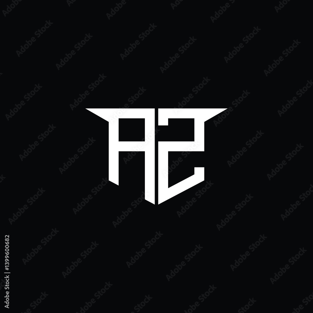Obraz premium Modern Construction Logo with Symmetrical Design