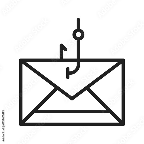 Phishing icon vector image. Suitable for mobile apps, web apps and print media.