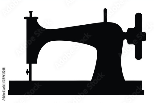 Sewing Machine black symbol, Sewing Machine silhouette vector