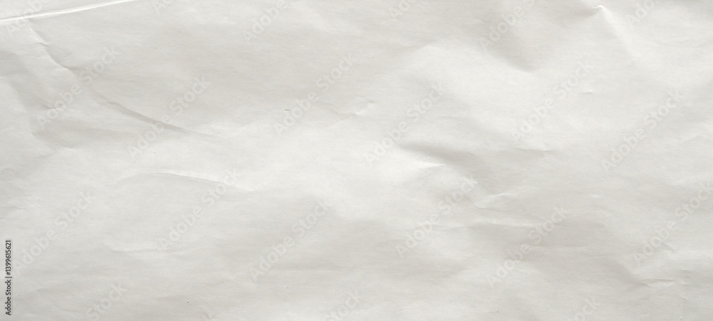Obraz premium Abstract white crumpled and creased recycle paper texture background